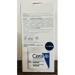 CeraVe - Crème Hydratante, Pack 2 x 453 g