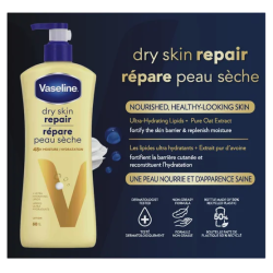 Vaseline - Lotion Répare-peau sèche, Pack 3 x 600 ml