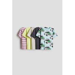 Lot de 5 T-shirts en jersey de coton doux -Enfant