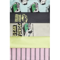 Lot de 5 T-shirts en jersey de coton doux -Enfant
