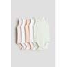 Lot de 5 Maillots en jersey de coton doux - Fille