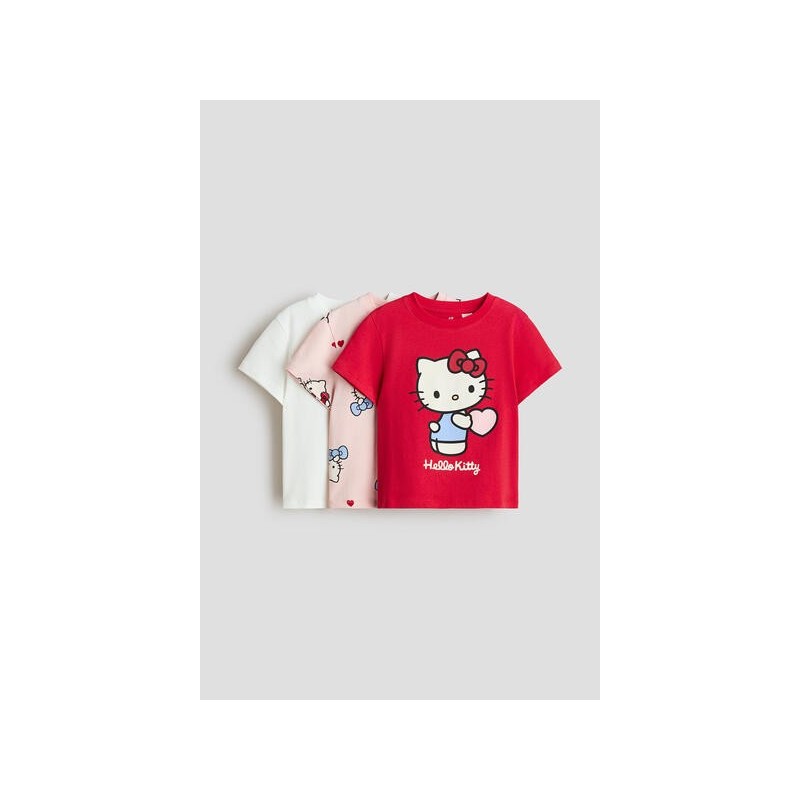 Lot de 3 Hauts à manches courtes en jersey de coton souple - Enfant