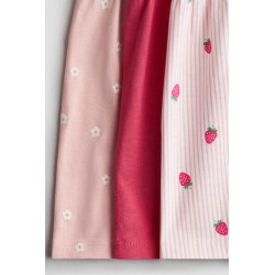 Lot de 3 Robes en jersey de coton doux aux designs variés - Enfant