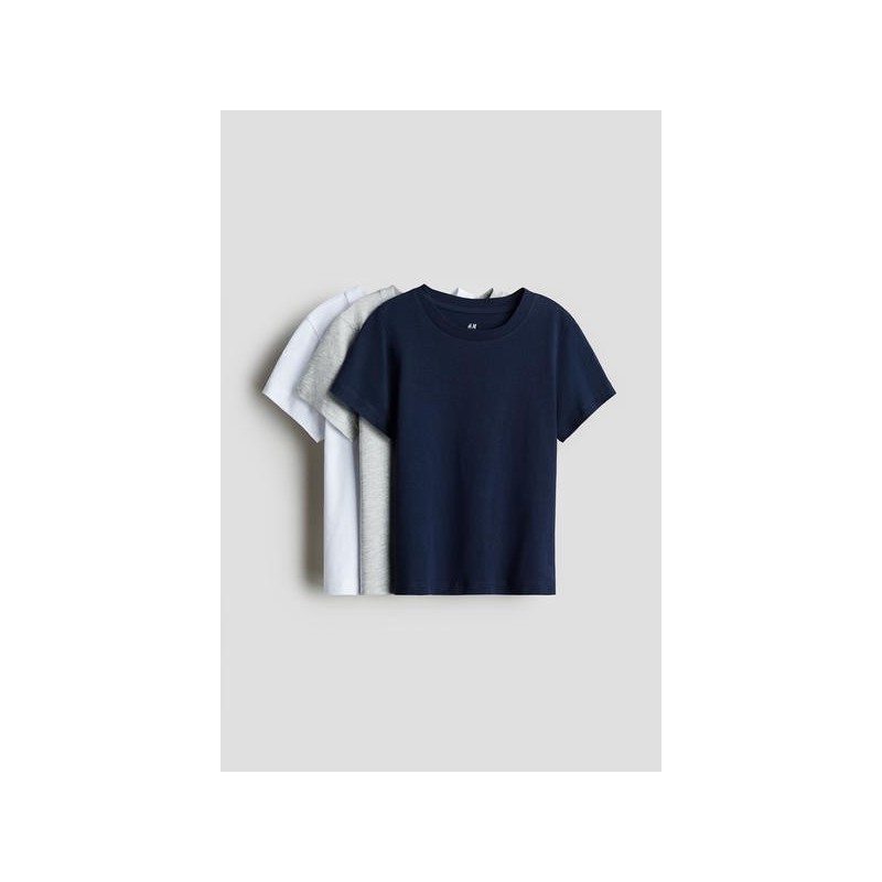 Lot de 3 T-shirts en jersey de coton doux - Enfant
