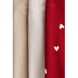 Lot de 3 Leggings aux designs variés en jersey de coton doux - Enfant