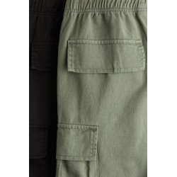 Lot de 2 Short cargo au genou en sergé de coton - Enfant
