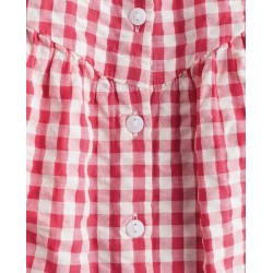 Robe de longueur genou en tissu de coton aérien - Enfant