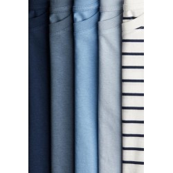 Lot de 5 T-shirts en jersey de coton doux - Enfant
