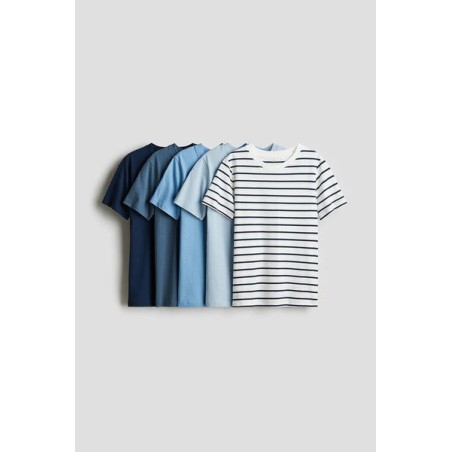 Lot de 5 T-shirts en jersey de coton doux - Enfant