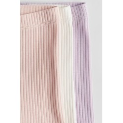 Lot de 3 Shorts cycliste en jersey de coton doux et côtelé - Fille
