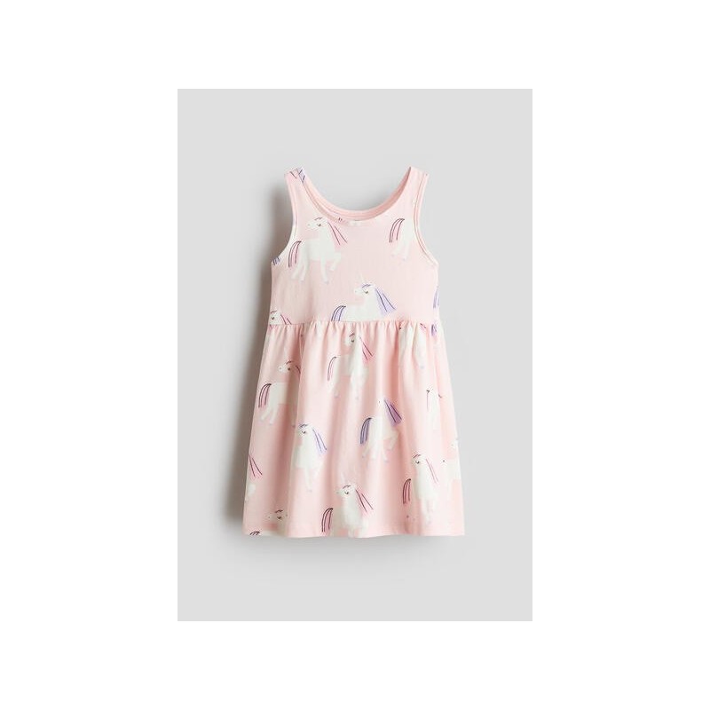 Robe confortable en doux jersey de coton à motif - Enfant