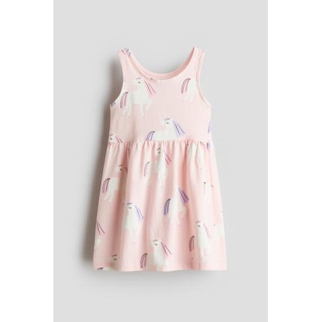 Robe confortable en doux jersey de coton à motif - Enfant