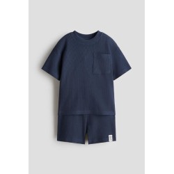Ensemble en jersey de coton gaufré - Enfant