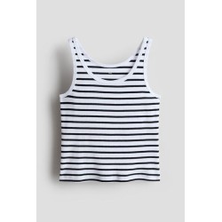 Débardeur en jersey de coton côtelé - Fille