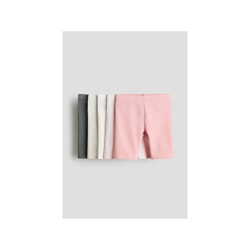 Lot de 5 Shorts cycliste en jersey de coton doux - Fille