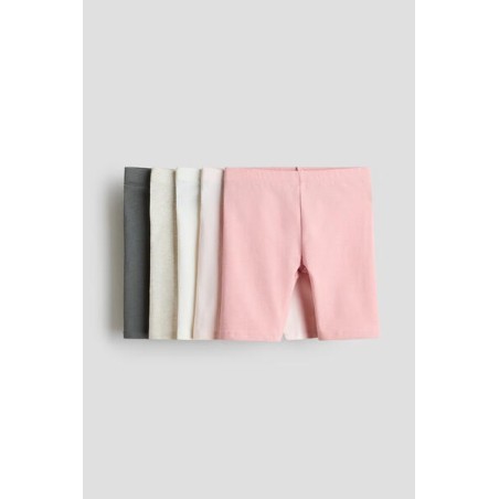 Lot de 5 Shorts cycliste en jersey de coton doux - Fille