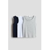 Lot de 3 Débardeurs en jersey de coton doux - Enfant
