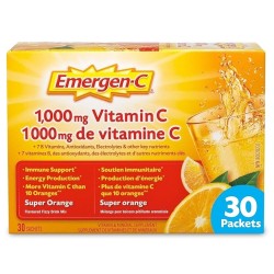 Emergen-C Super Orange - 1000mg de vitamine C - 1 x 30 sachets - Détail
