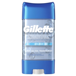Gillette - Antisudorifique et désodorisant en gel transparent, 1 x 108 g - Détail