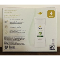 Dove Advanced Care - Antisudorifiques - Pack 4 Protection 72h