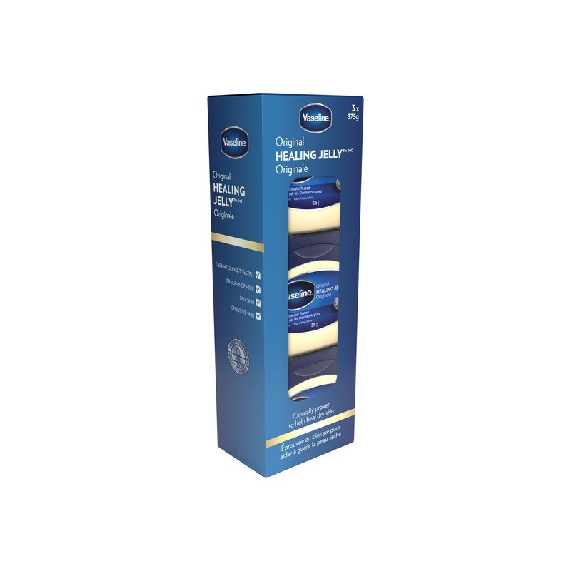 Vaseline - Healing Jelly Originale, Pack 3 x 375 g